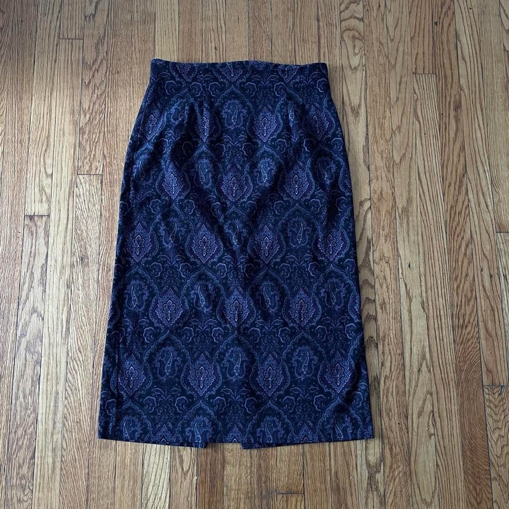 Vintage Paisley Maxi Skirt